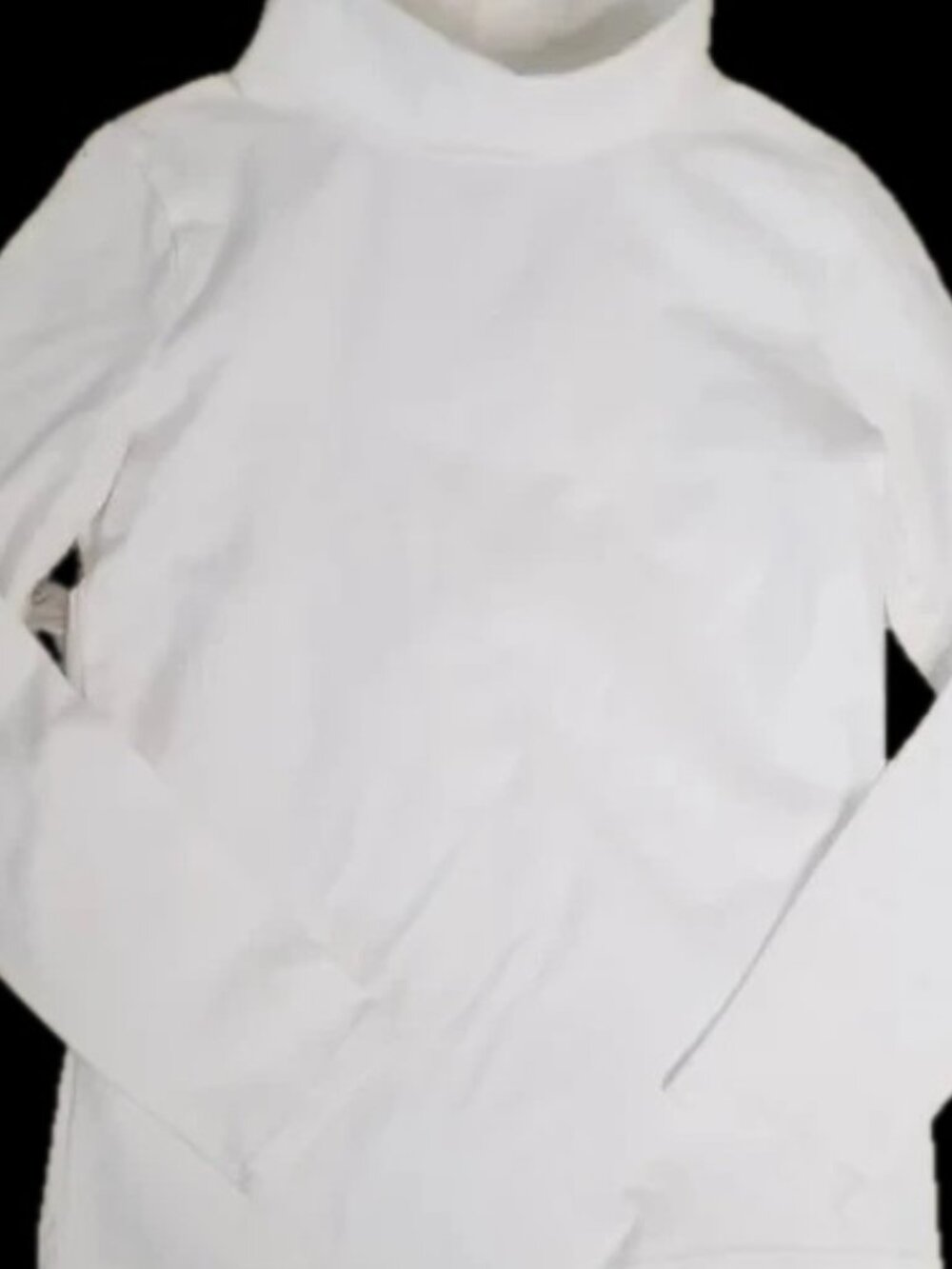 Girls' Long Sleeve Turtleneck T-Shirt - Cat & Jack - White Large